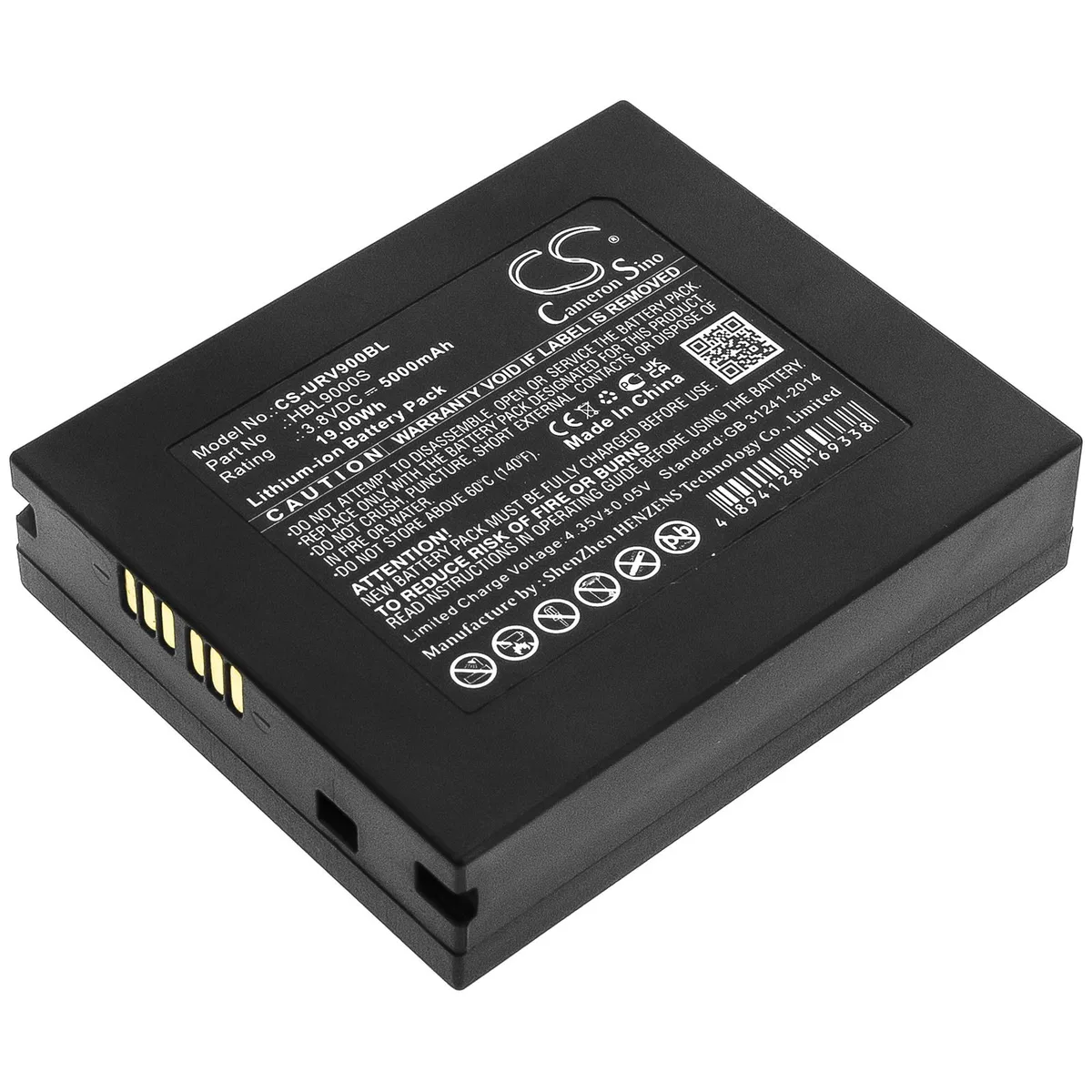 Cameron &amp; Co Cameron &amp; Co DS-CS-URV900BL barcode scanner battery 3.8V 5000mAh Li-ion — product photo
