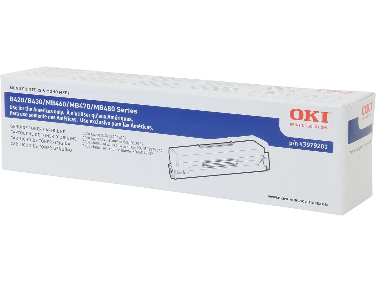 Oki Data Oki Data 43979201 Black Toner Cartridge 7000 Pages — product photo