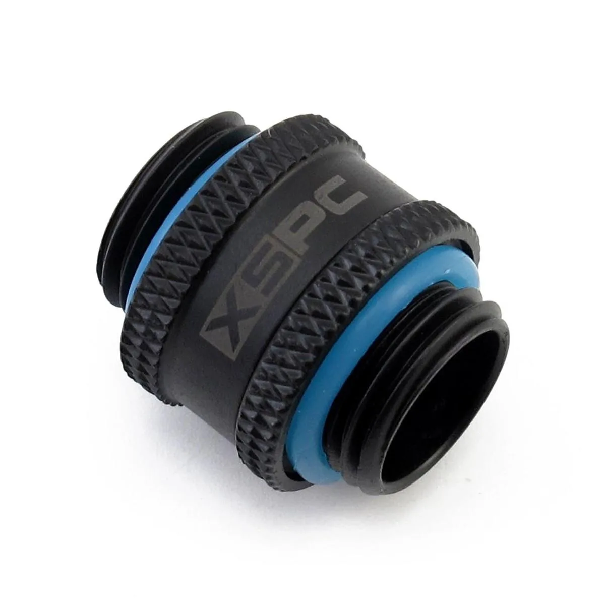 XSPC XSPC G1/4" Male-Male Rotary Fitting Matte Black 360° diy cooling — product photo