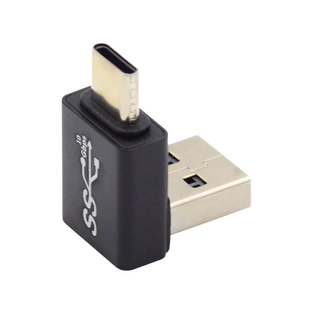 LORDWORLD LORDWORLD USB-C to USB 3.0 Adapter 10Gbps 90 Degree Down Angled — product photo