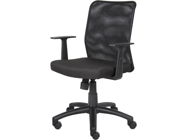 BOSS Office Products BOSS Office Products B6106 Mesh Task Chair with T-Arms — product photo