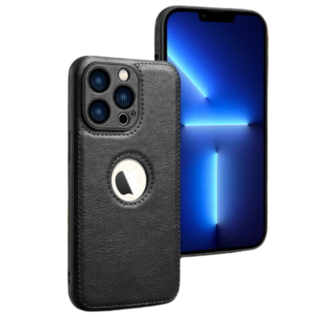 Ice Ice Case for Apple iPhone 14 Black PU Leather — product photo
