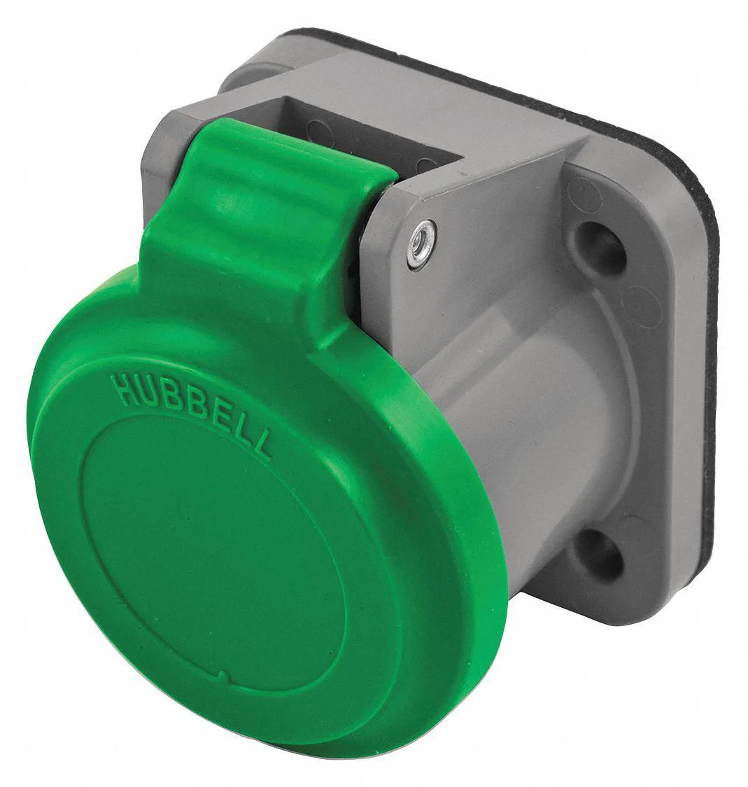 Hubbell Incorporated Hubbell Incorporated HBLNCGN Single Pole Connector Non-Metallic Cover Green — product photo