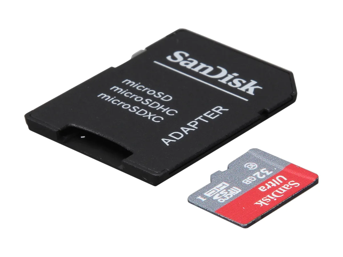 SanDisk SanDisk Ultra 32GB microSDHC SDSDQUAN-032G-G4A memory card — product photo