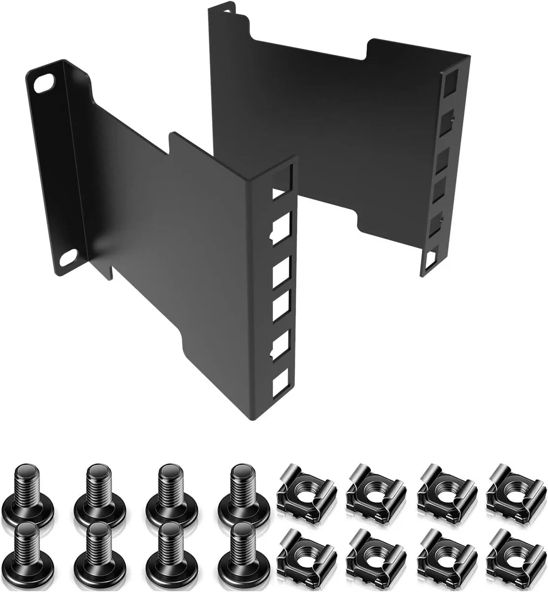 TAURKENAM TAURKENAM 2U Server Rack Depth Extender 4.4in Deep 1.2mm Steel 20/90lb — product photo