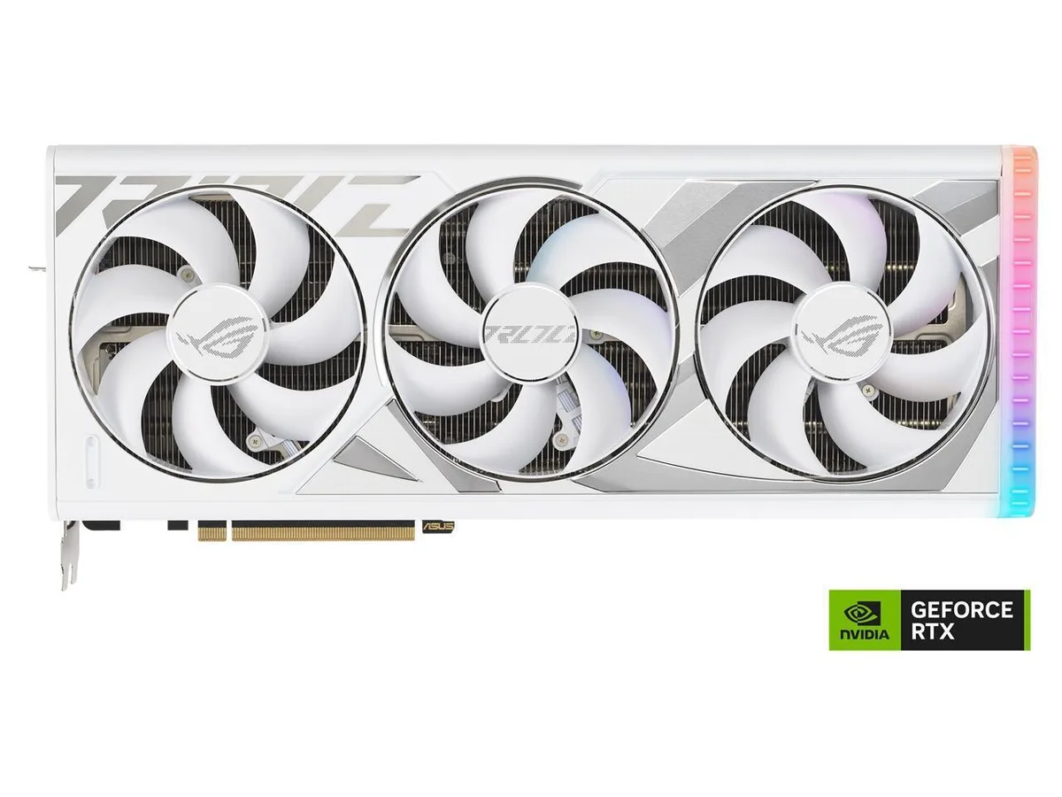 ASUS ASUS ROG Strix GeForce RTX 4090 White OC Edition 24GB graphics card — product photo