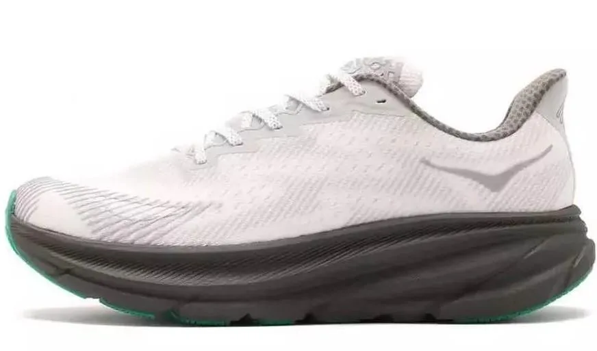 HOKA HOKA Clifton 9 GORE-TEX Stealth Tech shoe Grey/Harbor Mist/Barley size 10 — product photo