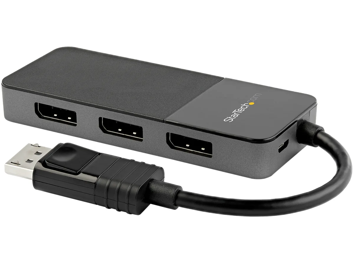 STARTECH STARTECH MST14DP123DP 3-Port DP 1.4 MST Hub audio video converter — product photo