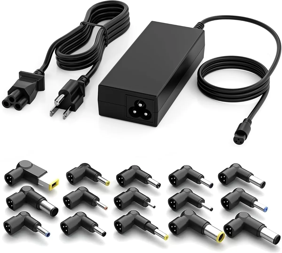 FLEANE FLEANE 90W universal laptop charger AC adapter with 15 tips — product photo