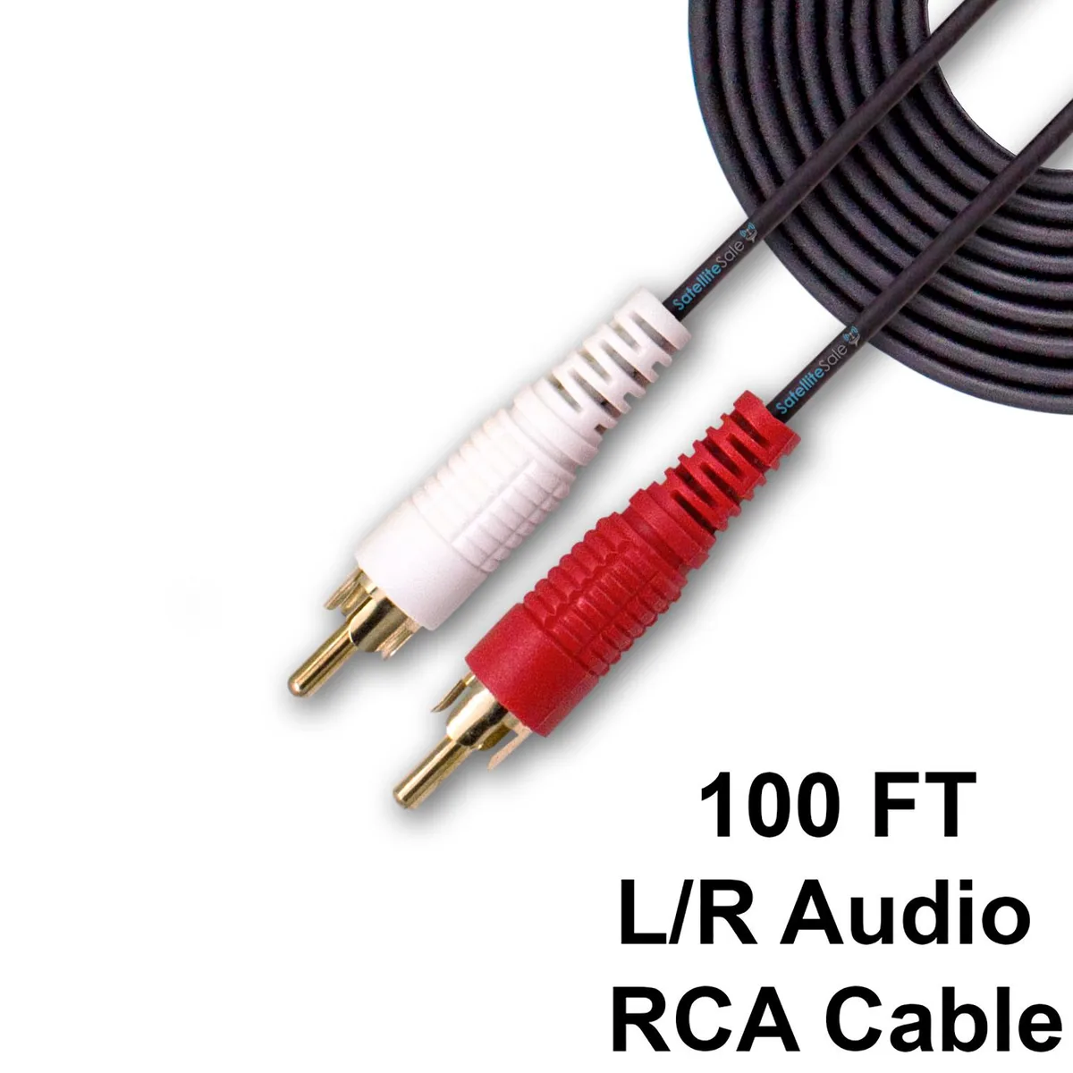 SatelliteSale SatelliteSale 2-Male to 2-Male RCA Cable 100 ft — product photo