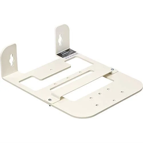 White steel wall bracket with T-bar for mounting wireless access points high on walls or ceilings