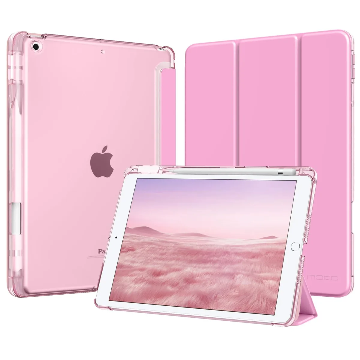  MoKo P840401464656 iPad 10.2-Inch Case Pink 2021/2020/2019 — product photo