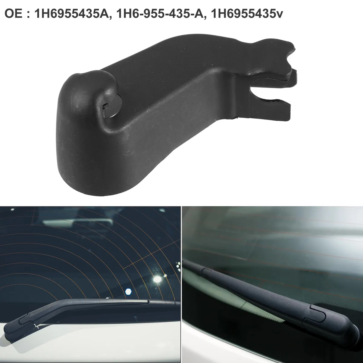 Unique-Bargains Unique-Bargains Rear Wiper Arm Cover Cap Black VW Golf 1993-1999 — product photo