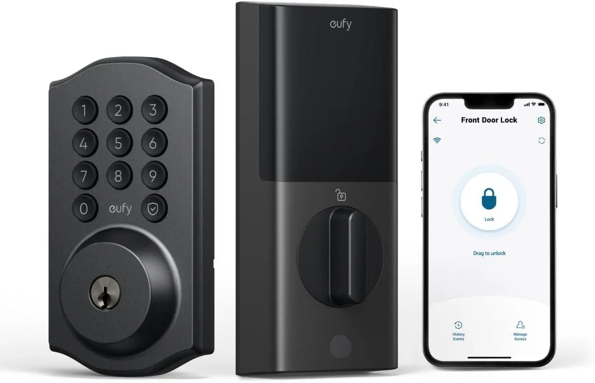 eufy eufy Security Smart Lock C30 Black WiFi 100 passcodes — product photo