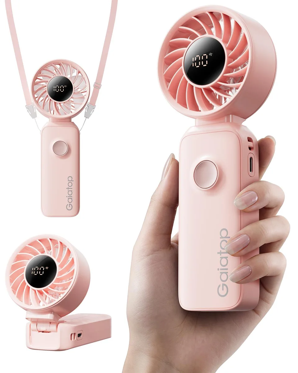  HF-15 outdoor fan 18h 5-speed pink 90g — product photo