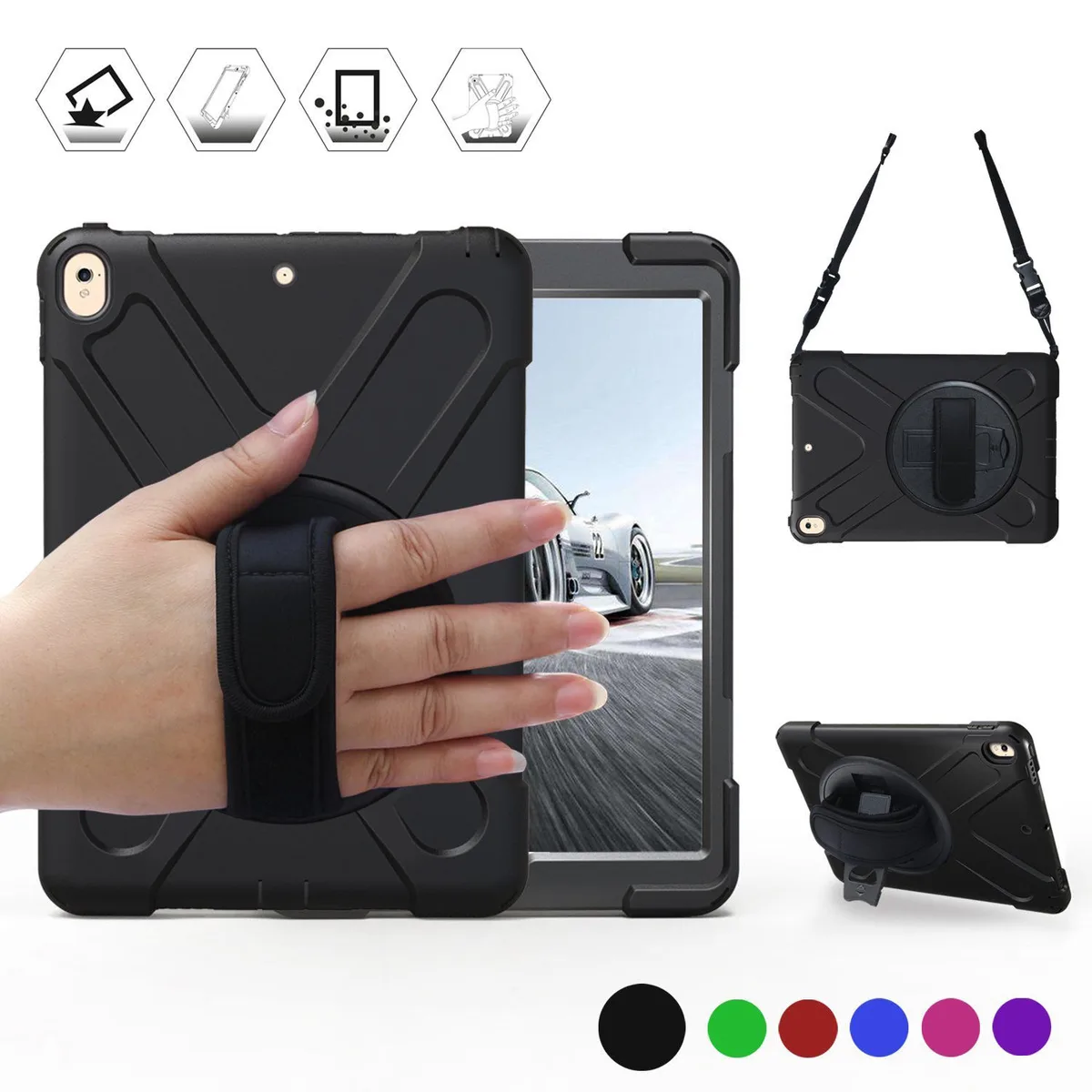 Werleo Werleo A1701 iPad Pro 10.5 2017 360 kickstand laptop case — product photo