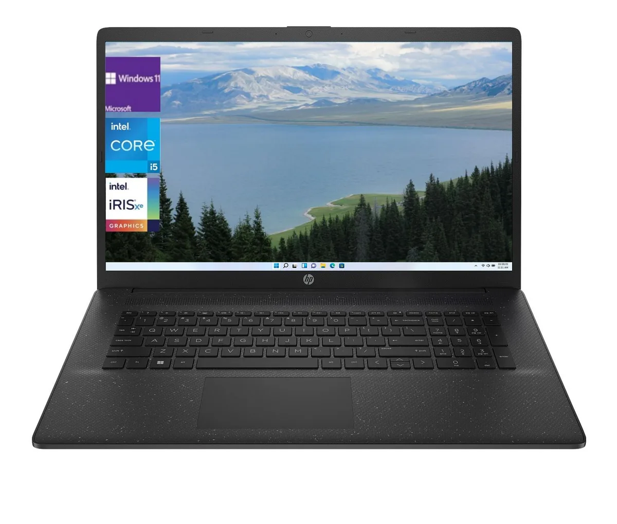 HP HP 17-cn3582nr 17.3" HD+ laptop, Core i5-1334U, 32GB DDR4, 512GB SSD, Windows 11 Pro, Black — product photo
