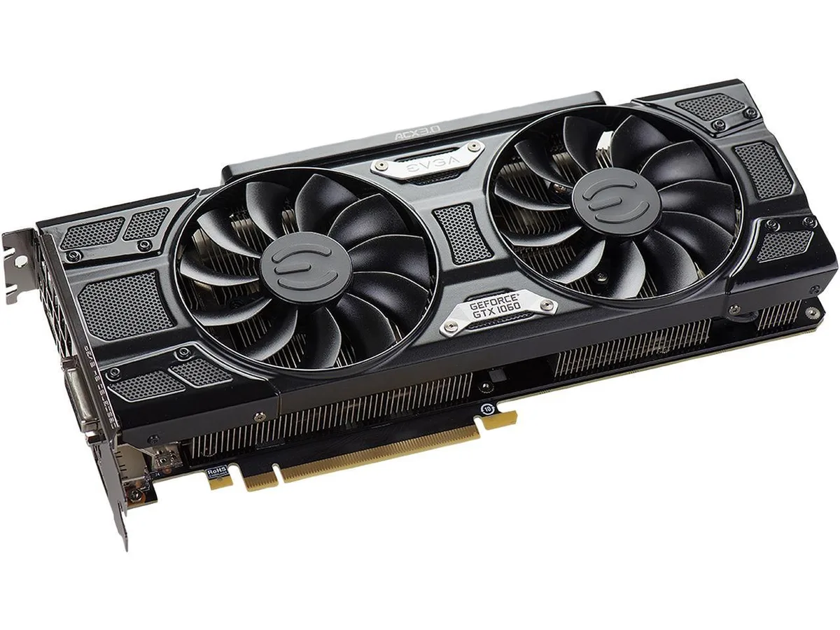 EVGA EVGA GeForce GTX 1060 SSC DT GAMING 6GB graphics card — product photo