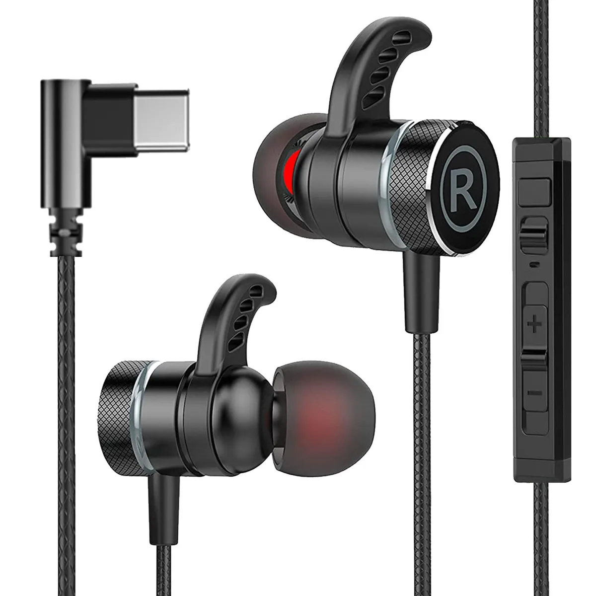  KASOTT SoundMaster Pro C USB-C In-Ear Headphones Black — product photo