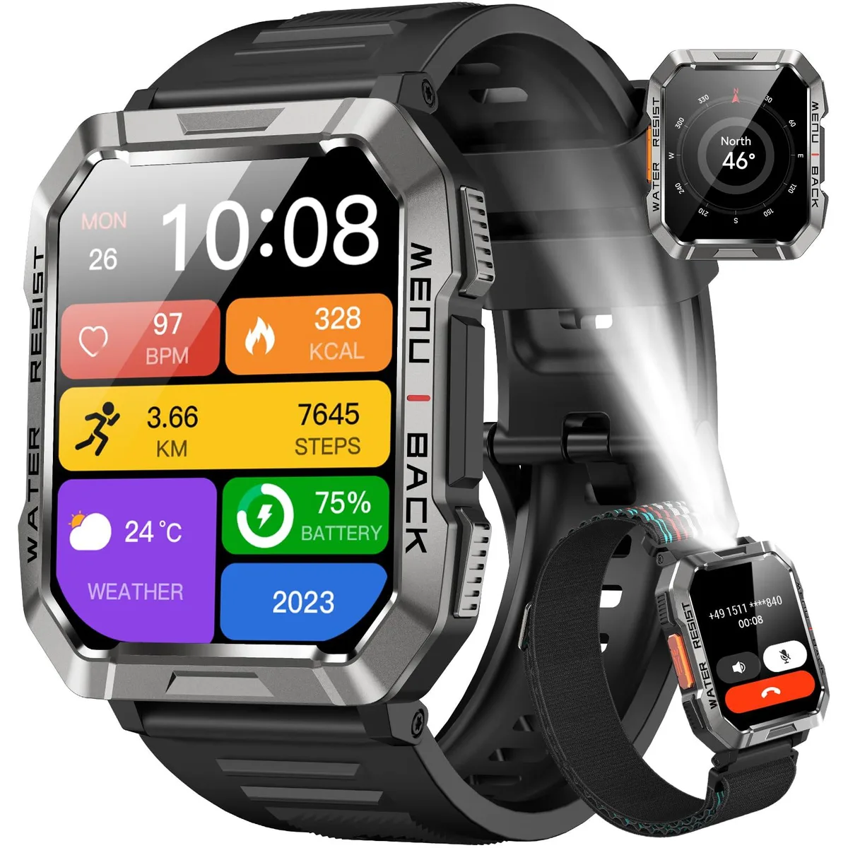  Blackview W60BK smart watch 2.01 inch 100 day battery — product photo