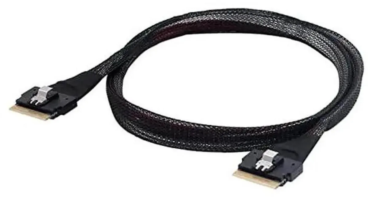 SMUGDESK SMUGDESK 50cm Slimline SAS 4.0 Cable SFF-8654 8i 74Pin Male to Male — product photo