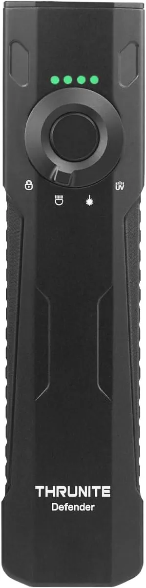 Flat aluminium EDC flashlight with magnetic tail, dual clip and USB-C port