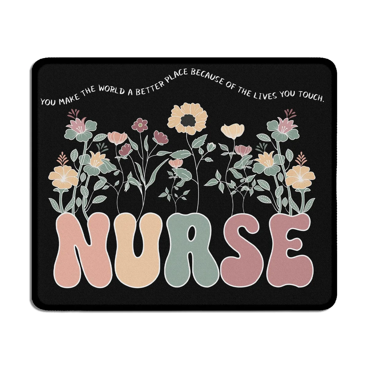  TopXmai L037-SDB-ZH Mouse Pad 9.5x7.9 Inch Black — product photo