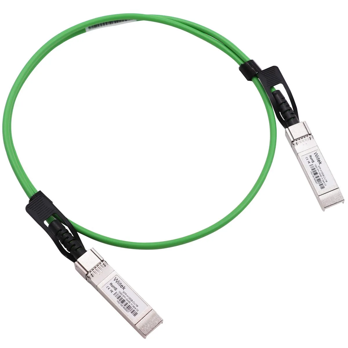 Wiitek Wiitek Green Colored SFP+ DAC Twinax Cable 3.28 ft 10Gbps 30AWG network ethernet cable — product photo