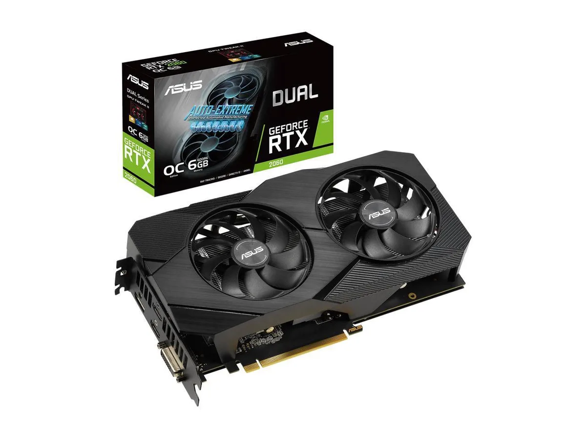 ASUS ASUS Dual GeForce RTX 2060 Advanced OC EVO graphics card — product photo