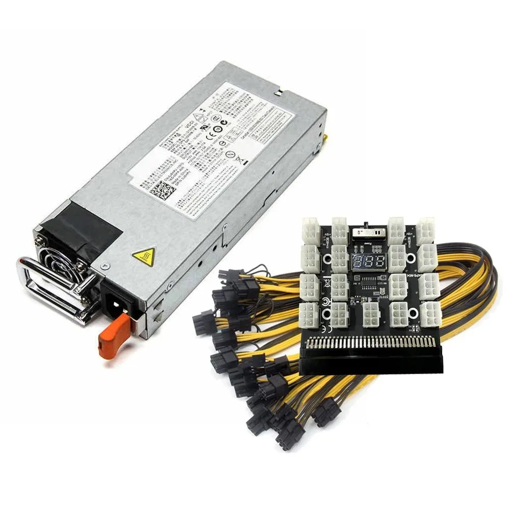 YINGHUA YINGHUA 1400W Server Power Supply Kit Breakout Board 17 PCIe Cables — product photo