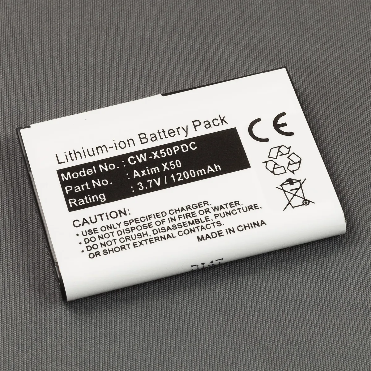 Centenex Electronics Centenex Electronics BADELLAXIMX50v 1.1 Ah Li-ion Battery for Dell Axim X50v X51v — product photo