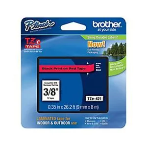 Brother Brother TZE421 9 mm Black on Red tape pos accessory — product photo