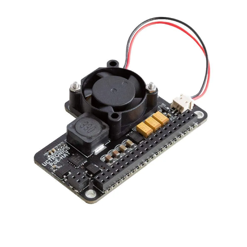 UCTRONICS U611001 PoE HAT with Fan for Raspberry Pi 4 B/3 B+ — product photo