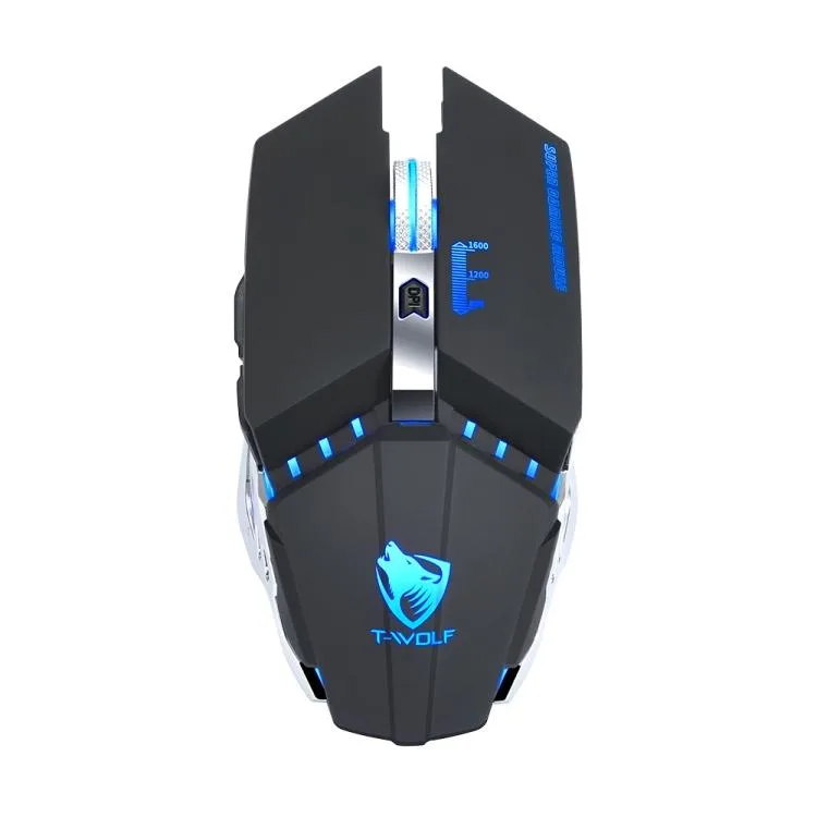 allentian allentian T-WOLF Q15 Wireless Gaming Mouse 1600 DPI 6 Button Black — product photo