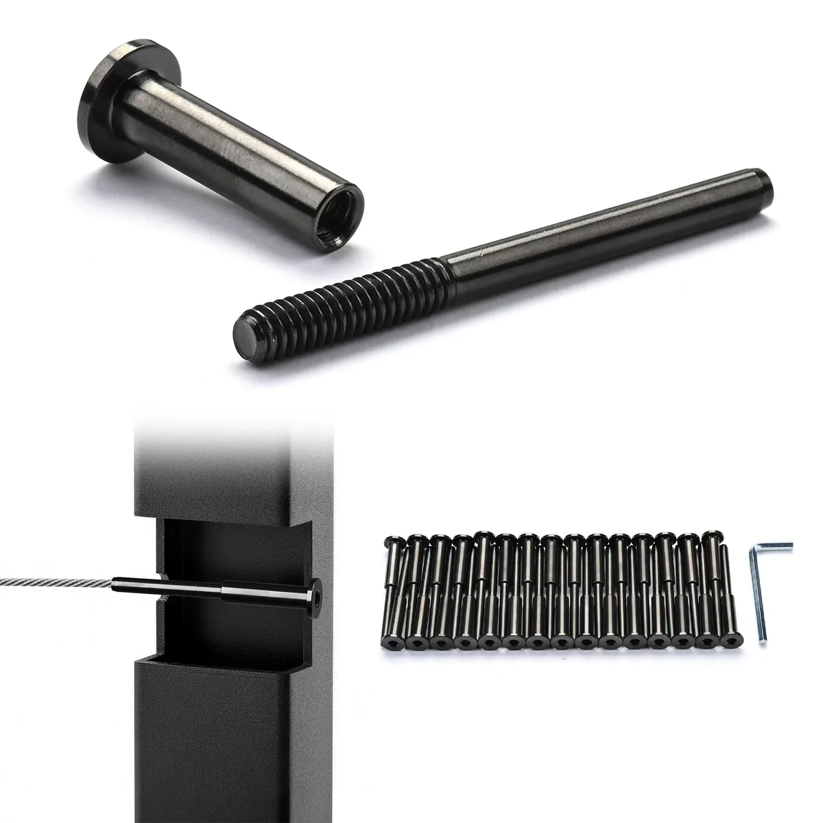 Yescom USA, Inc. Yescom USA, Inc. 25CAR007-SSE-06 fence post cap 30 pack — product photo