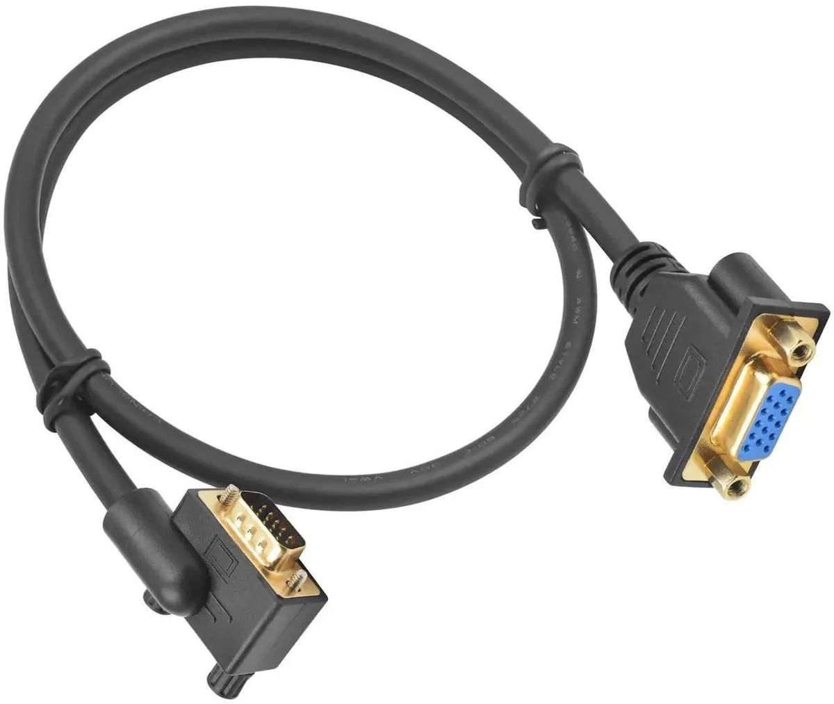SMUGDESK SMUGDESK 1.5ft 90° LeftAngle VGA Extension Cable 1080P — product photo