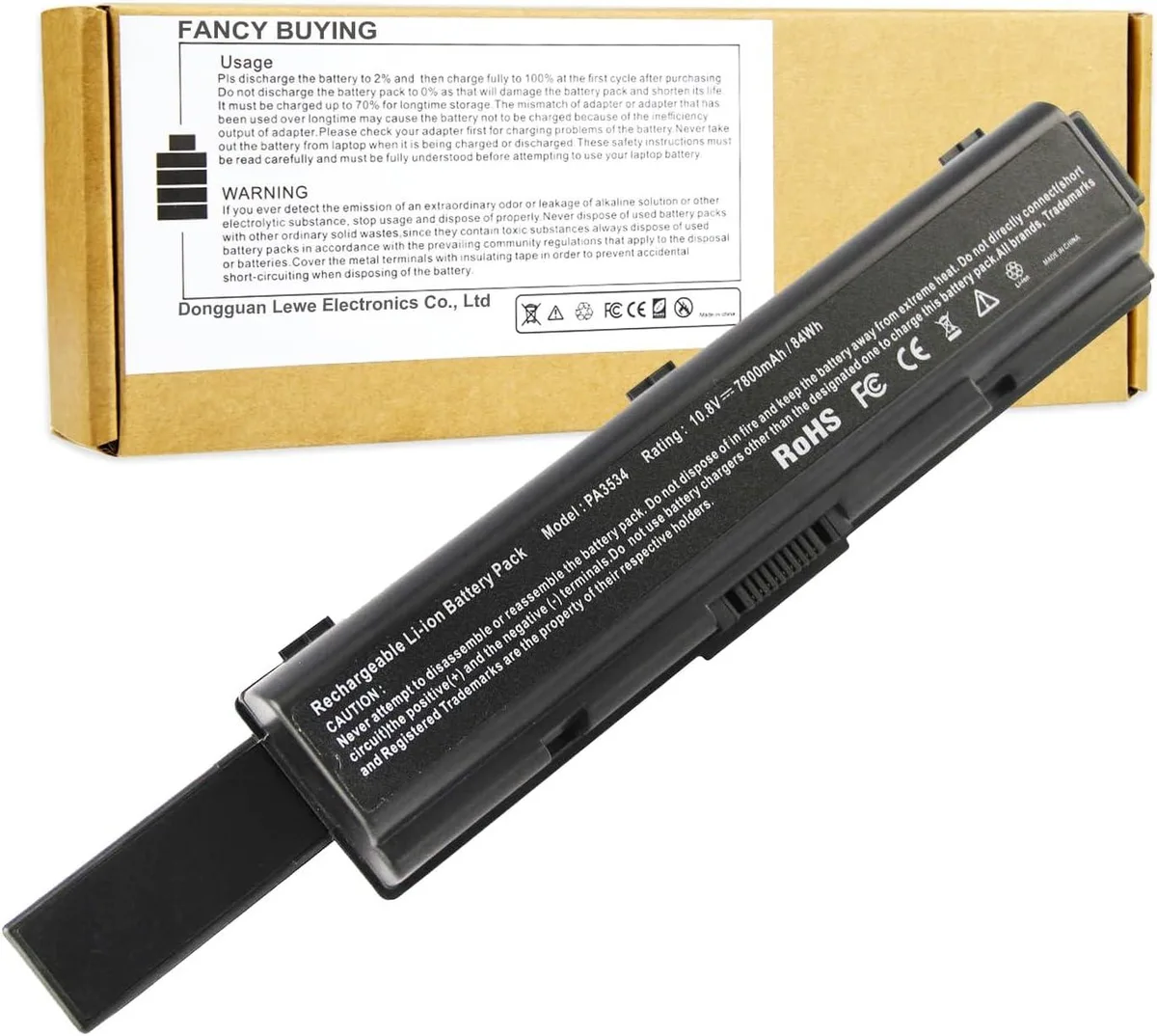 TAURKENAM TAURKENAM 7800mAh 11.1V Li-polymer laptop battery — product photo