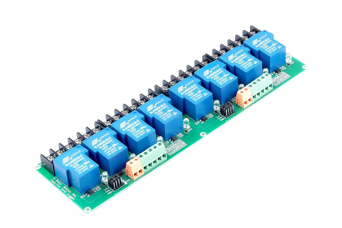 V2 Technologies V2 Technologies 2 in 1 accessory 8-Channel Relay Module 5V 12V 24V — product photo