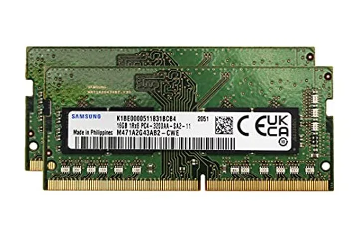 SAMSUNG SAMSUNG 32GB (2x16GB) DDR4 3200MHz CL22 SODIMM laptop RAM — product photo