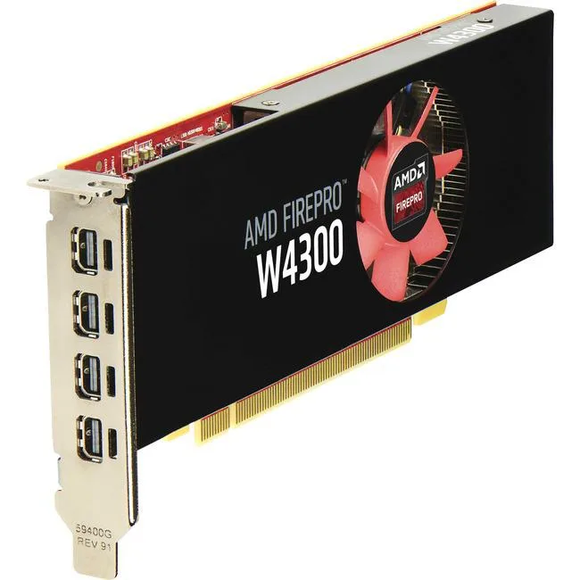 HP HP W4300MemoryStandard T7T58AA video card accessory 4 GB GDDR5 low-profile — product photo