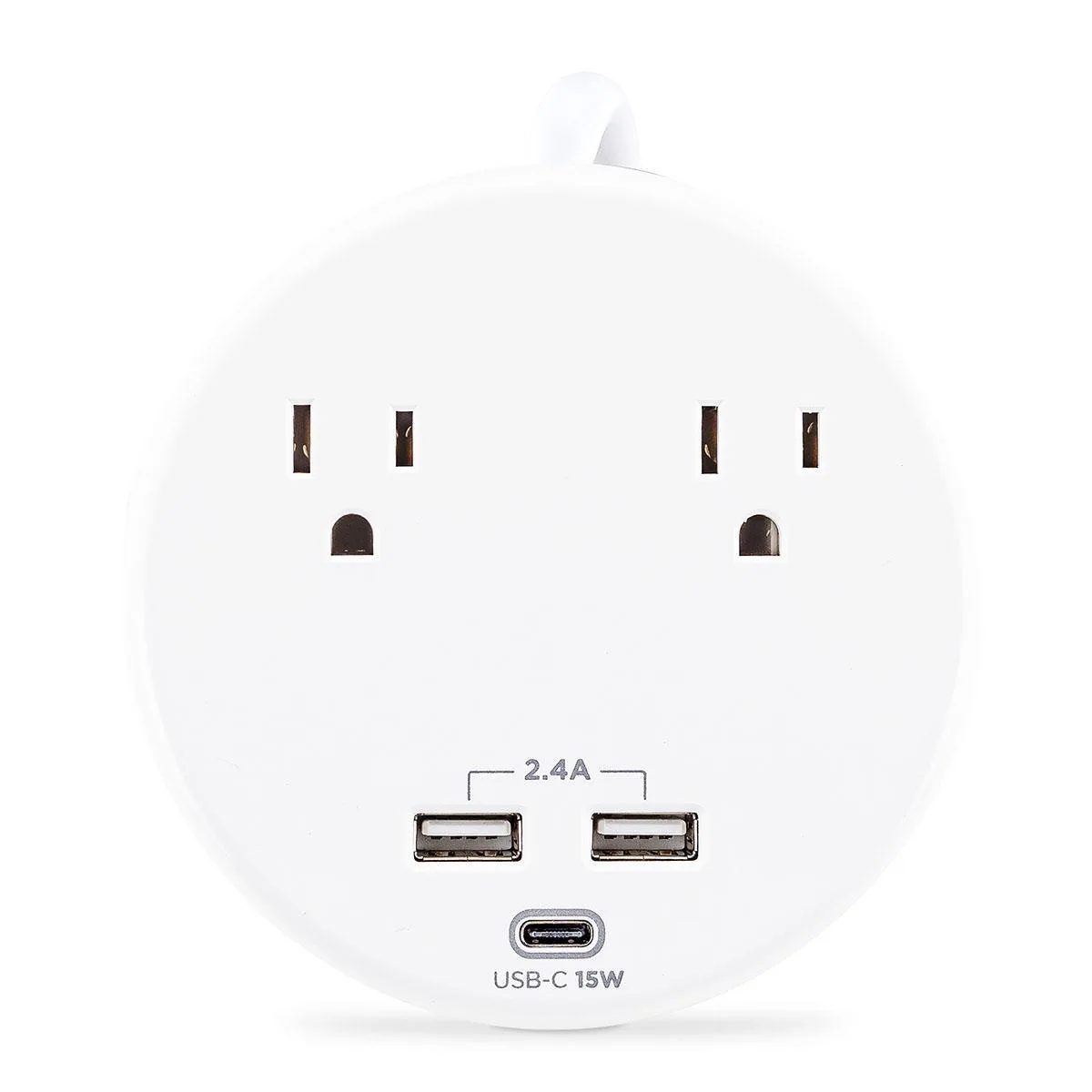 CyberPower CyberPower P205UC 2-Outlet Surge Protector 2 USB-A 1 USB-C White — product photo