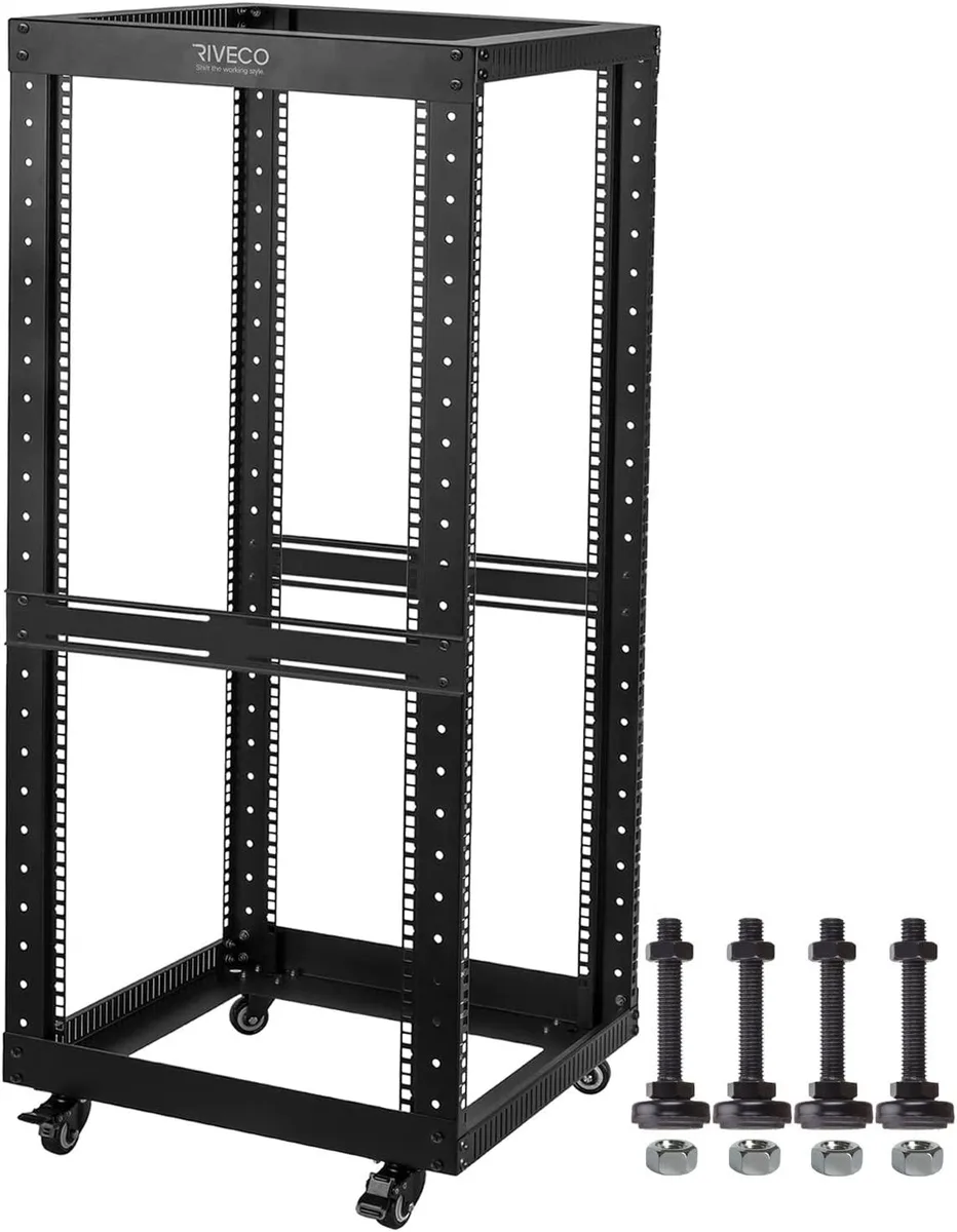 BFKK BFKK 25U Open Frame Server Rack 600KG Black — product photo