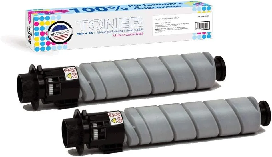 MADE IN USA TONER MADE IN USA TONER Compatible Toner Cartridge for Ricoh MP 305 2-Pack Black 9000 Pages — product photo