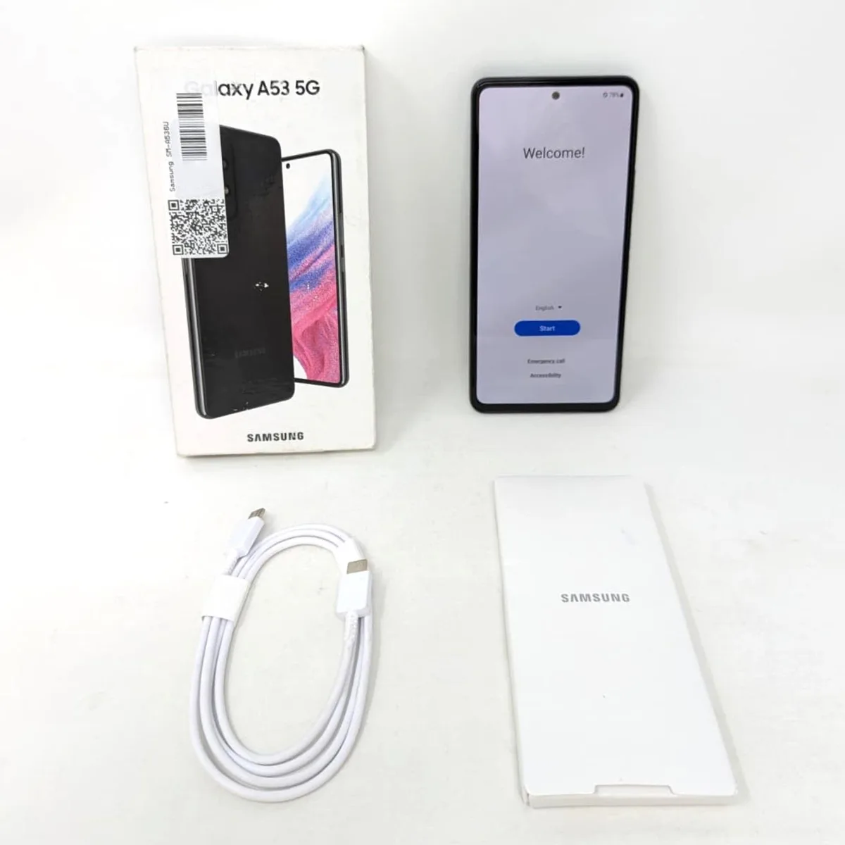 SAMSUNG SAMSUNG Galaxy A53 5G SM-A536U 128GB 6GB RAM 6.5" Black US Cellular Mint — product photo