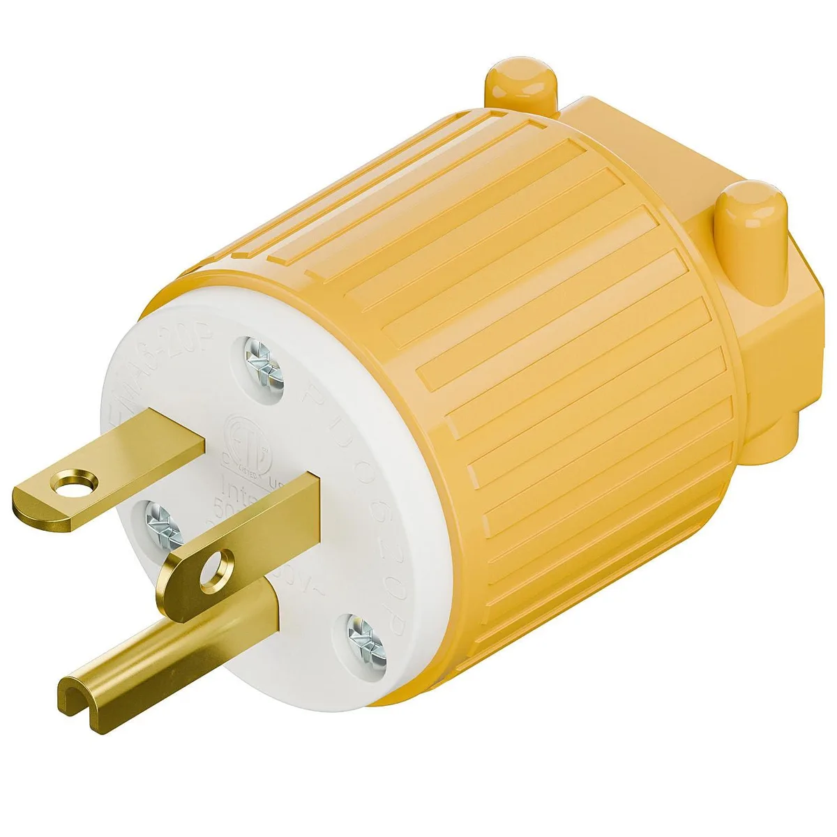 LORDWORLD LORDWORLD NEMA 6-20P 20A 250V ETL Plug Yellow — product photo