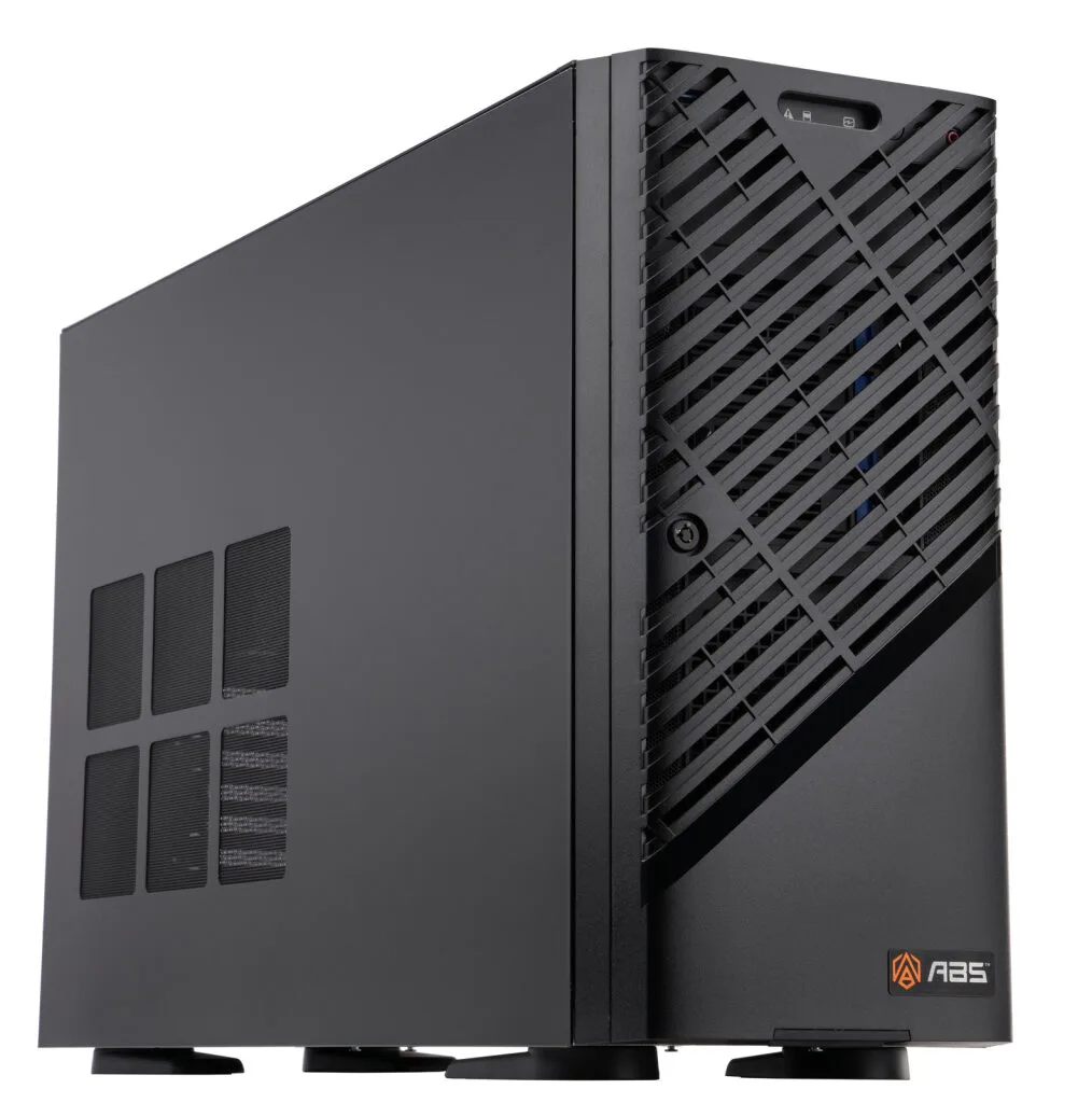 ABS ABS ZAW9-3575X-RP6000MQ workstation, Xeon W9-3575X, 128GB DDR5, 2TB + 3.84TB, 2× RTX 6000 96GB, 2000W — product photo