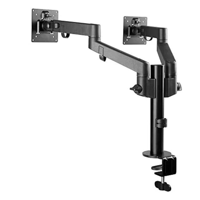 SIIG, Inc SIIG, Inc Dual Monitor Desk Mount 14" to 30" 17.6 lbs VESA 75x75 100x100 C-Clamp Grommet Black — product photo