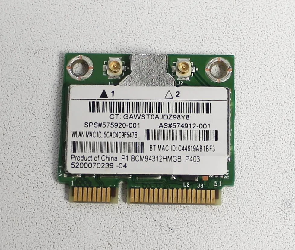 DELL DELL Kw770 Wireless 1397 PCI Express Half-Height Mini Card — product photo