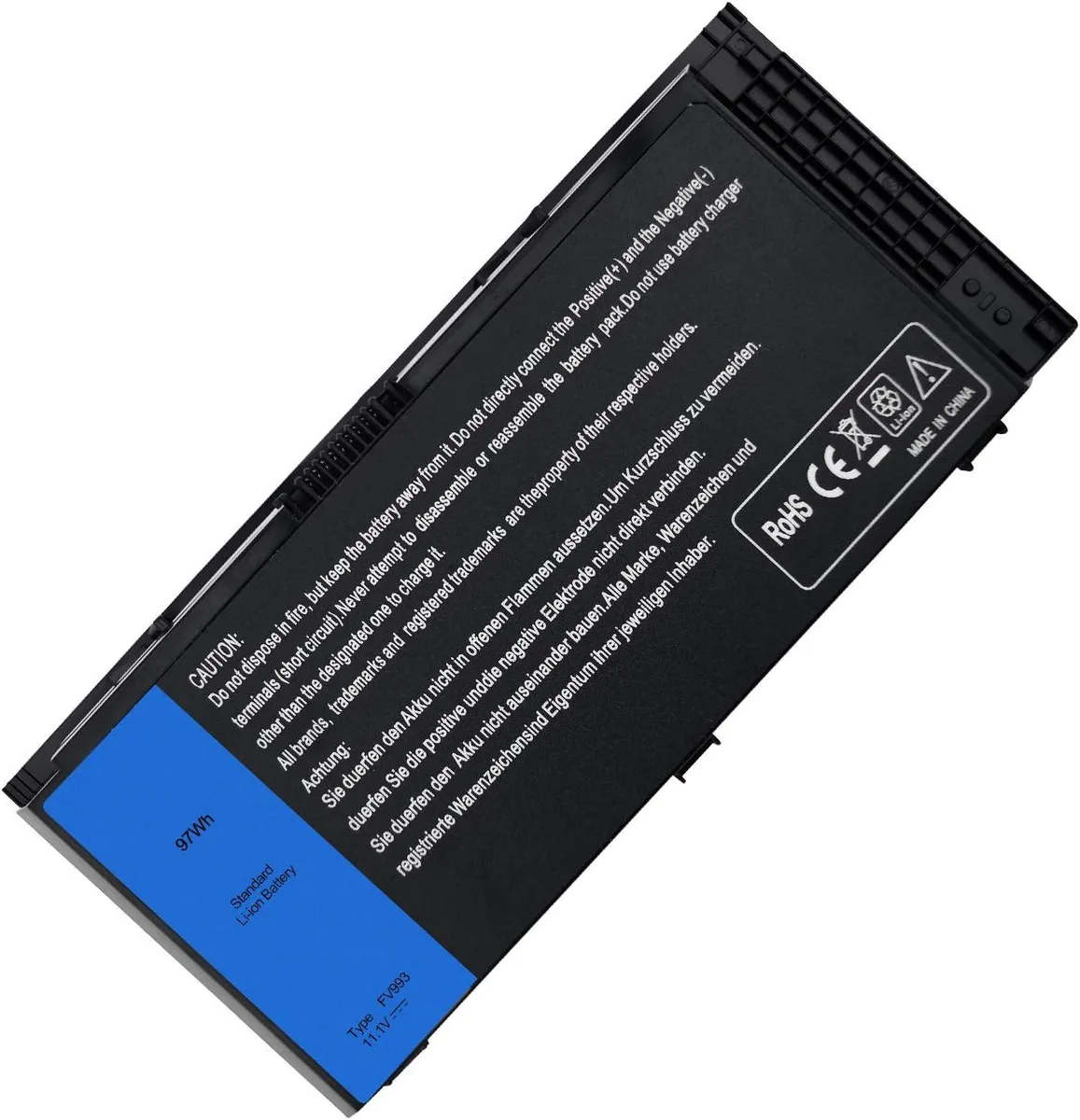 PISKEKAT PISKEKAT 9-cell 97 Wh 11.1 V laptop battery for Dell Precision M4600 M4700 M4800 M6600 M6700 M6800 — product photo