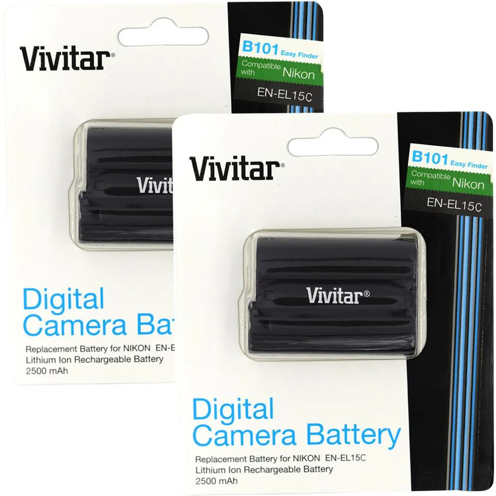 Vivitar Vivitar VIV-NB-EL15C camera battery 2 pack — product photo